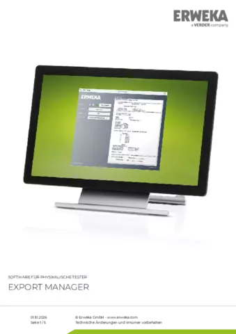Produktdatenblatt Export Manager