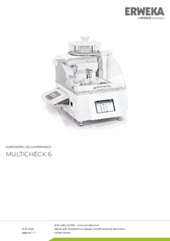 Hoja de datos del producto Multicheck 6