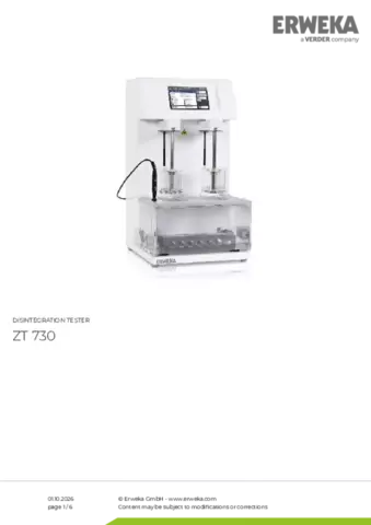 Product data sheet ZT 730 Series