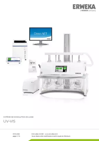 Fiche produit Dissolution Online System