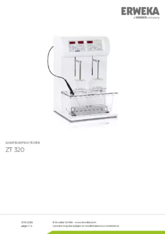 Product data sheet ZT 320 Series
