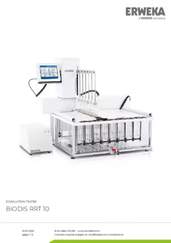 Product data sheet Biodis RRT 10