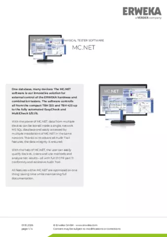 Product data sheet MC.NET