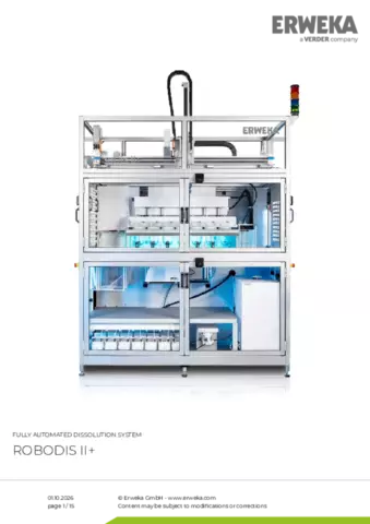 Product data sheet Robodis II