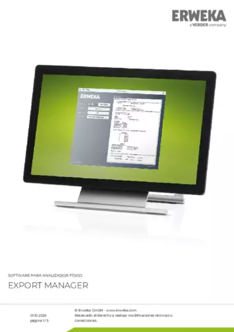 Hoja de datos del producto Export Manager