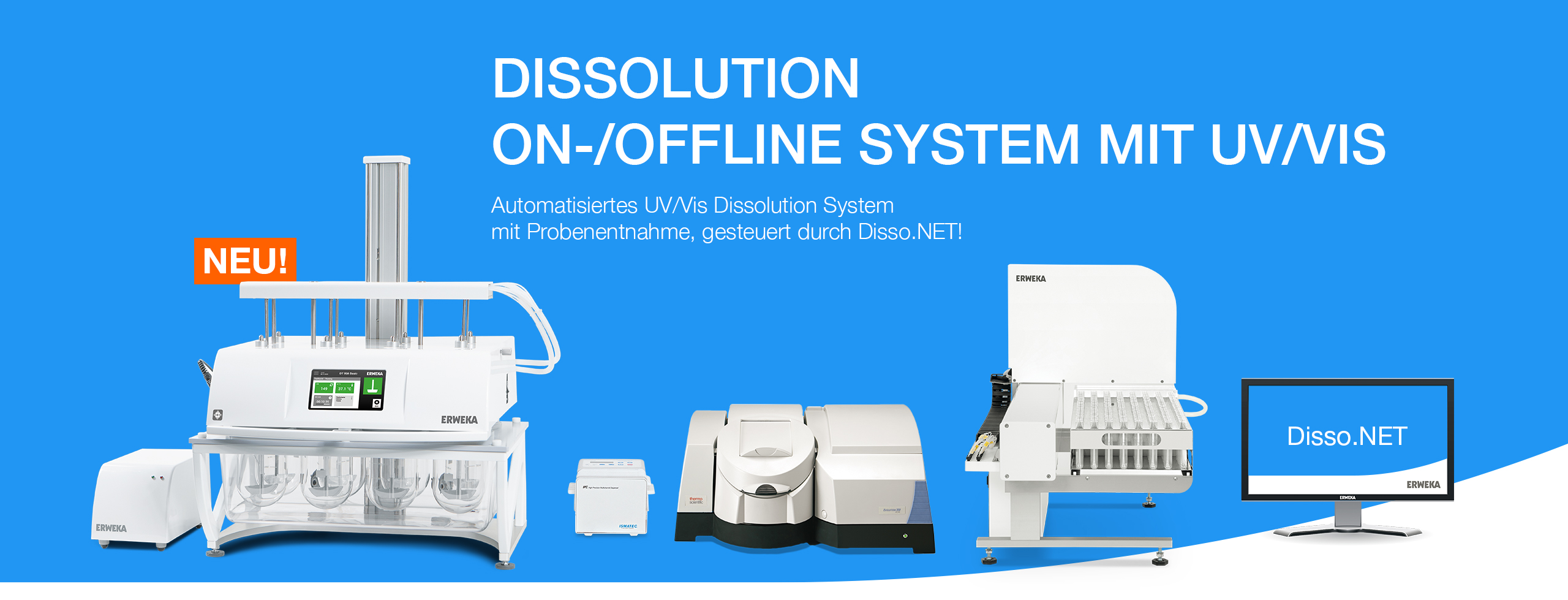 On-/Offline System mit UV/Vis