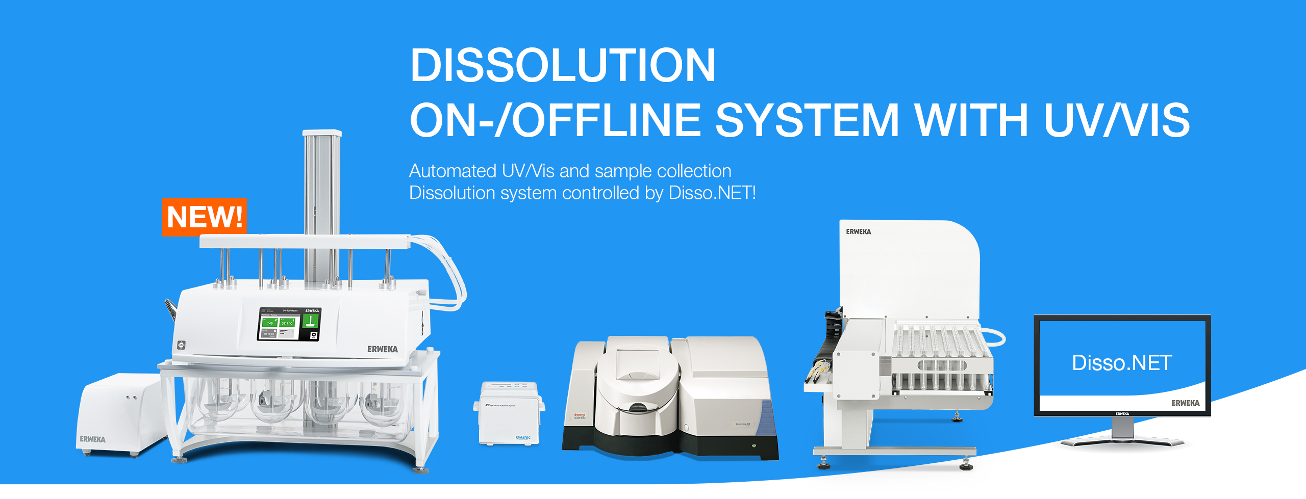 On-/Offline System with UV/Vis