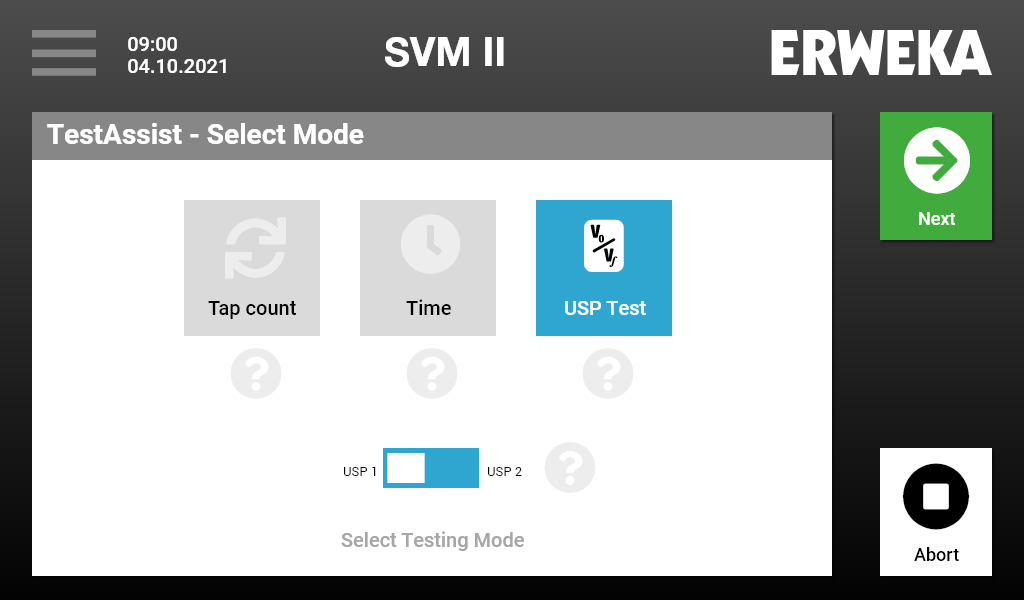 Modern Touch Interface with TestAssist